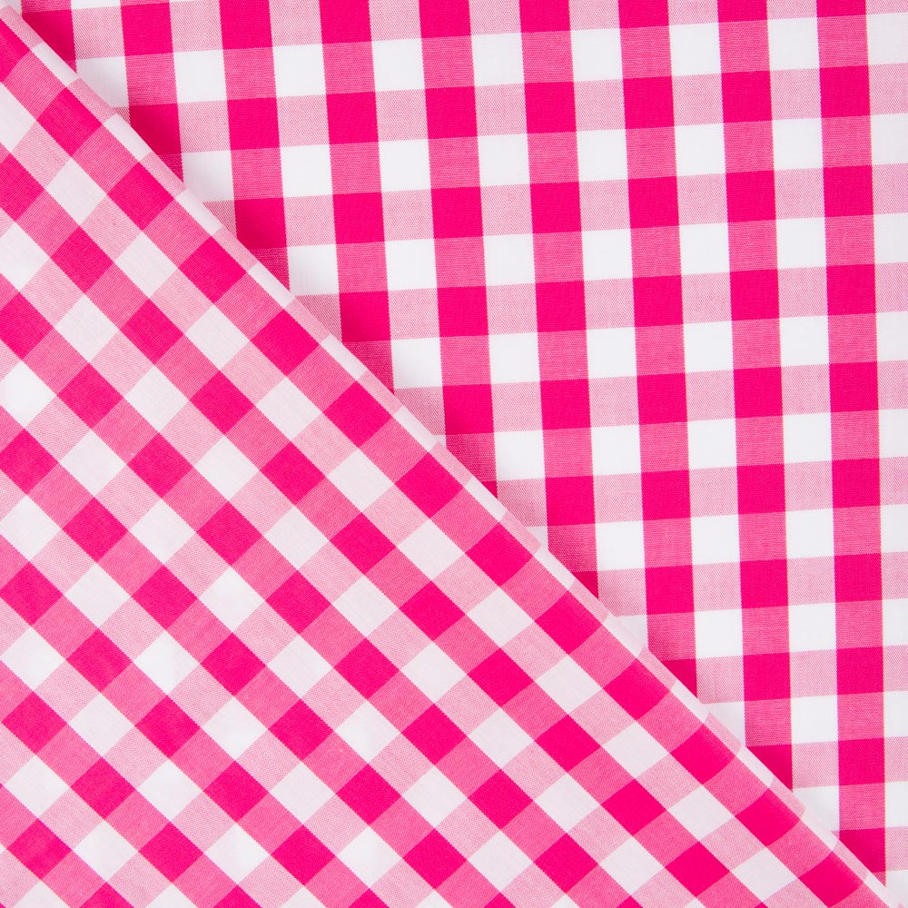 Baumwolle Vichy Baumwolle Maxi Fuchsia - Ribes y Casals