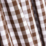 Vichy Baumwolle Maxi Braun - Ribes y Casals