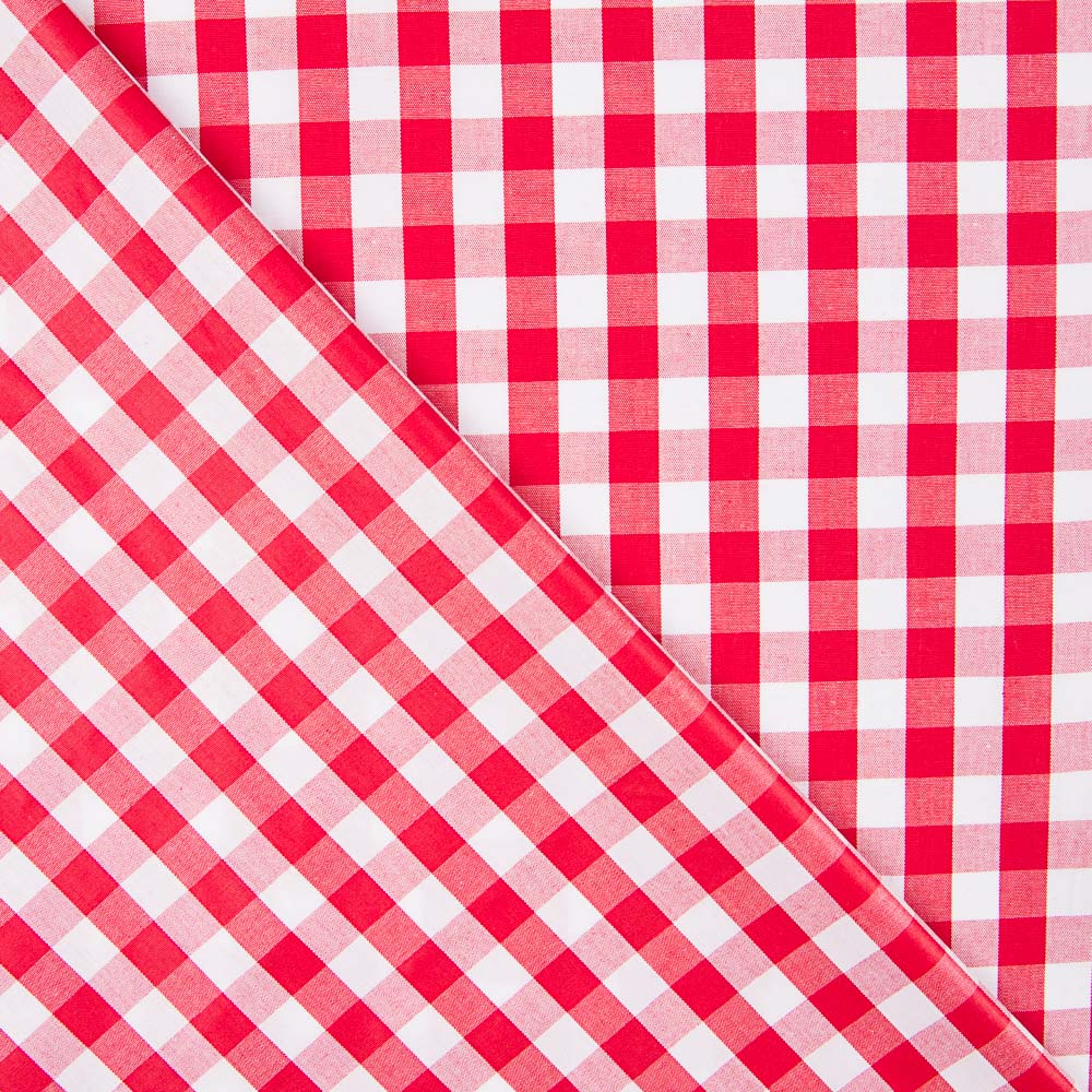 Baumwolle Vichy Baumwolle Maxi Rot - Ribes y Casals