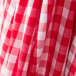 Baumwolle Vichy Baumwolle Maxi Rot - Ribes y Casals