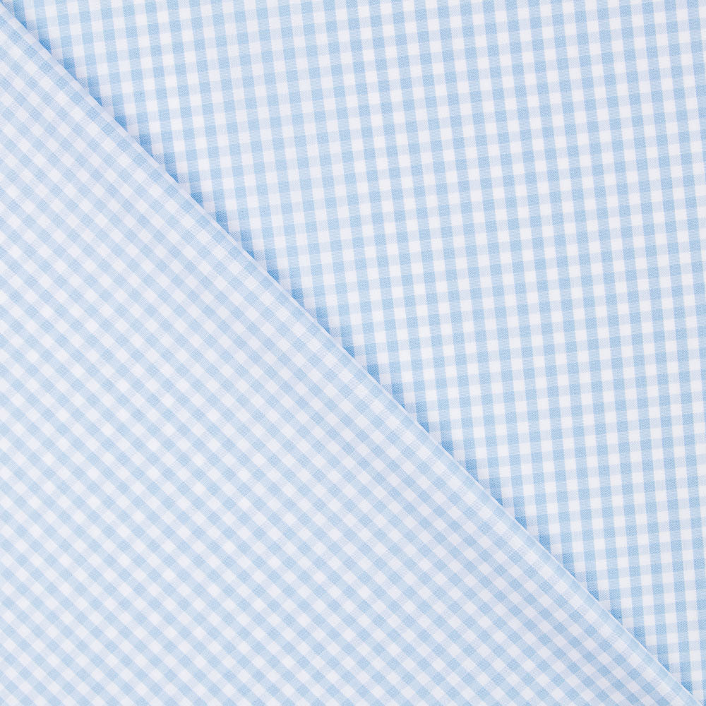 Vichy Cotton Mini Hellblau - Ribes y Casals