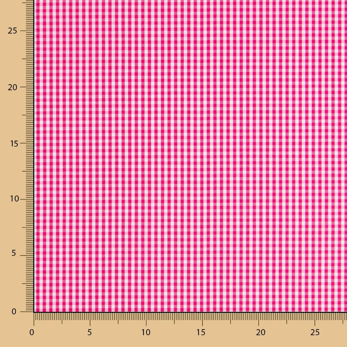 Vichy Baumwolle Mini Fuchsia - Ribes y Casals
