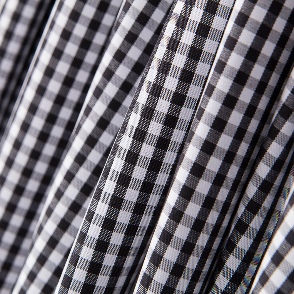 Vichy Cotton Mini Schwarz - Ribes y Casals