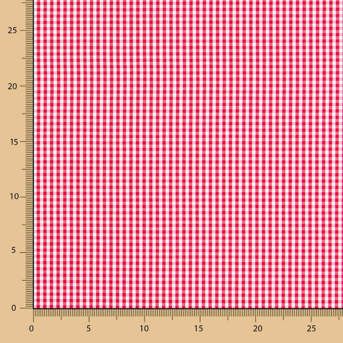 Vichy Baumwolle Mini Rot - Ribes y Casals