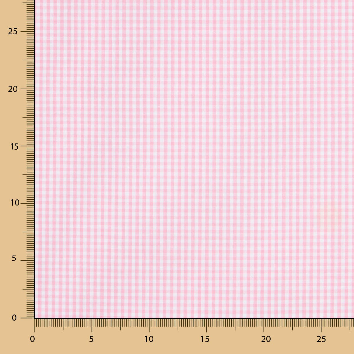 Vichy Baumwolle Mini Rosa - Ribes y Casals