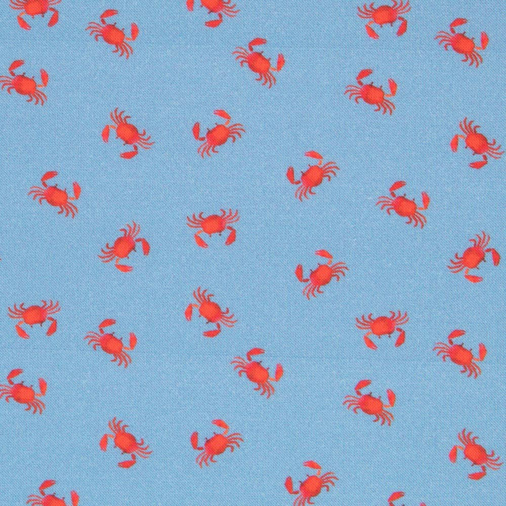 Antibakterielle Baumwolle Krabbe Blau Denim - Ribes y Casals