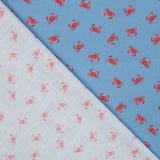 Antibakterielle Baumwolle Krabbe Blau Denim - Ribes y Casals