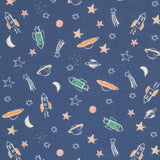 Antibakterielle Baumwolle Space Blue - Ribes y Casals