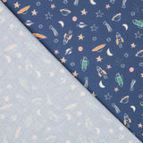 Antibakterielle Baumwolle Space Blue - Ribes y Casals