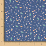 Antibakterielle Baumwolle Space Blue - Ribes y Casals