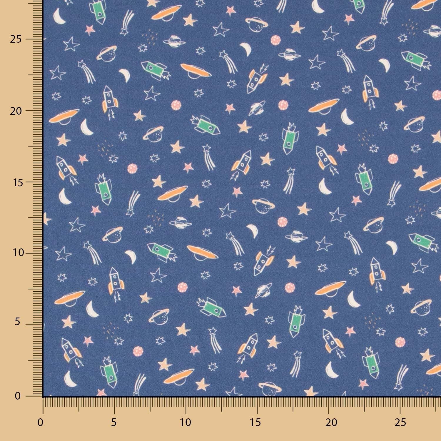 Antibakterielle Baumwolle Space Blue - Ribes y Casals