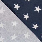 Sterne aus gewachster Baumwolle Navy - Ribes y Casals