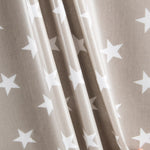 Baumwolle Waxed Stars Taupe - Ribes y Casals