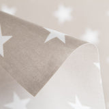 Baumwolle Waxed Stars Taupe - Ribes y Casals