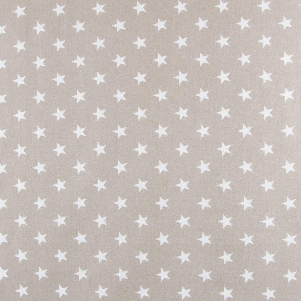 Baumwolle Waxed Stars Taupe - Ribes y Casals