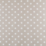 Baumwolle Waxed Stars Taupe - Ribes y Casals
