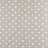 Baumwolle Waxed Stars Taupe - Ribes y Casals