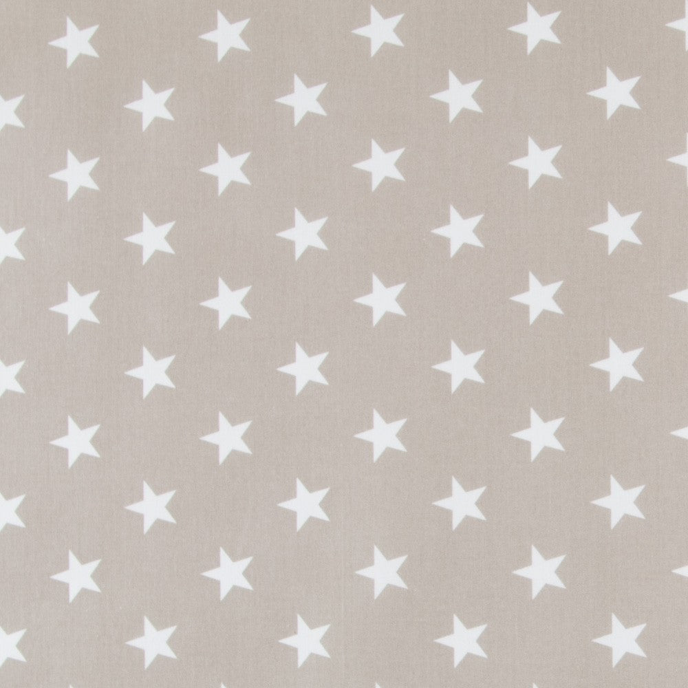 Baumwolle Waxed Stars Taupe - Ribes y Casals