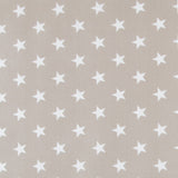Baumwolle Waxed Stars Taupe - Ribes y Casals