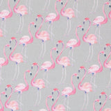 Baumwolle Flamingos Grau - Ribes y Casals