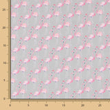Baumwolle Flamingos Grau - Ribes y Casals