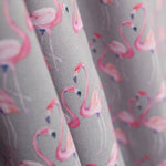 Baumwolle Flamingos Grau - Ribes y Casals