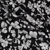 Schwarz Floral Baumwolle Lycra - Ribes y Casals