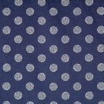 Marineblaue Baumwolle Silberne Kugeln - Ribes y Casals