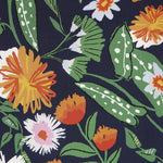 Baumwolle Moda Botanic Navy - Ribes y Casals