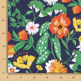 Baumwolle Moda Botanic Navy - Ribes y Casals