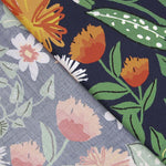 Baumwolle Moda Botanic Navy - Ribes y Casals