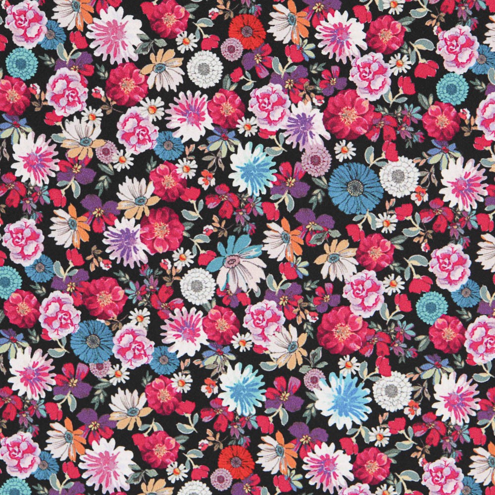 Cotton Moda Floral Fuchsia - Ribes y Casals