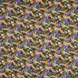 Cotton Moda Hibiskus Schwarz - Ribes y Casals