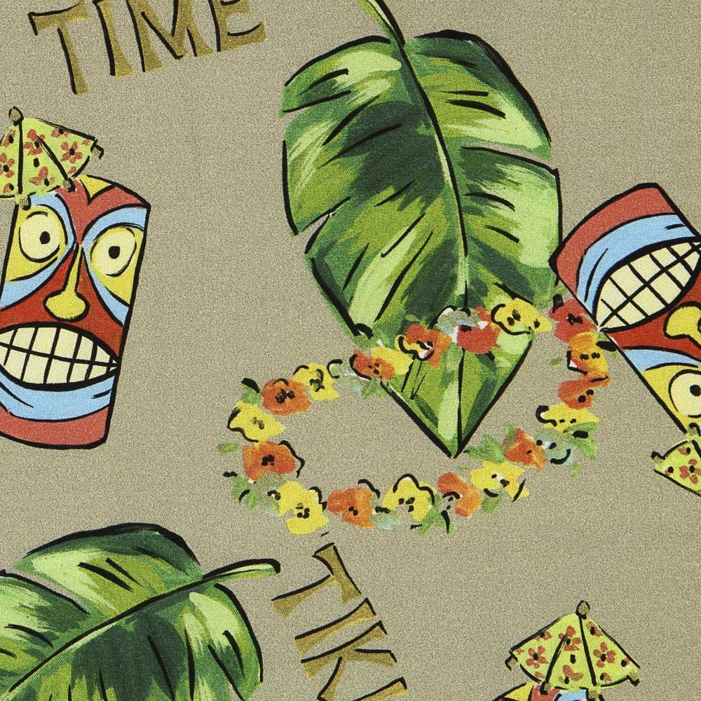 Baumwolle Moda Tiki Grün - Ribes y Casals