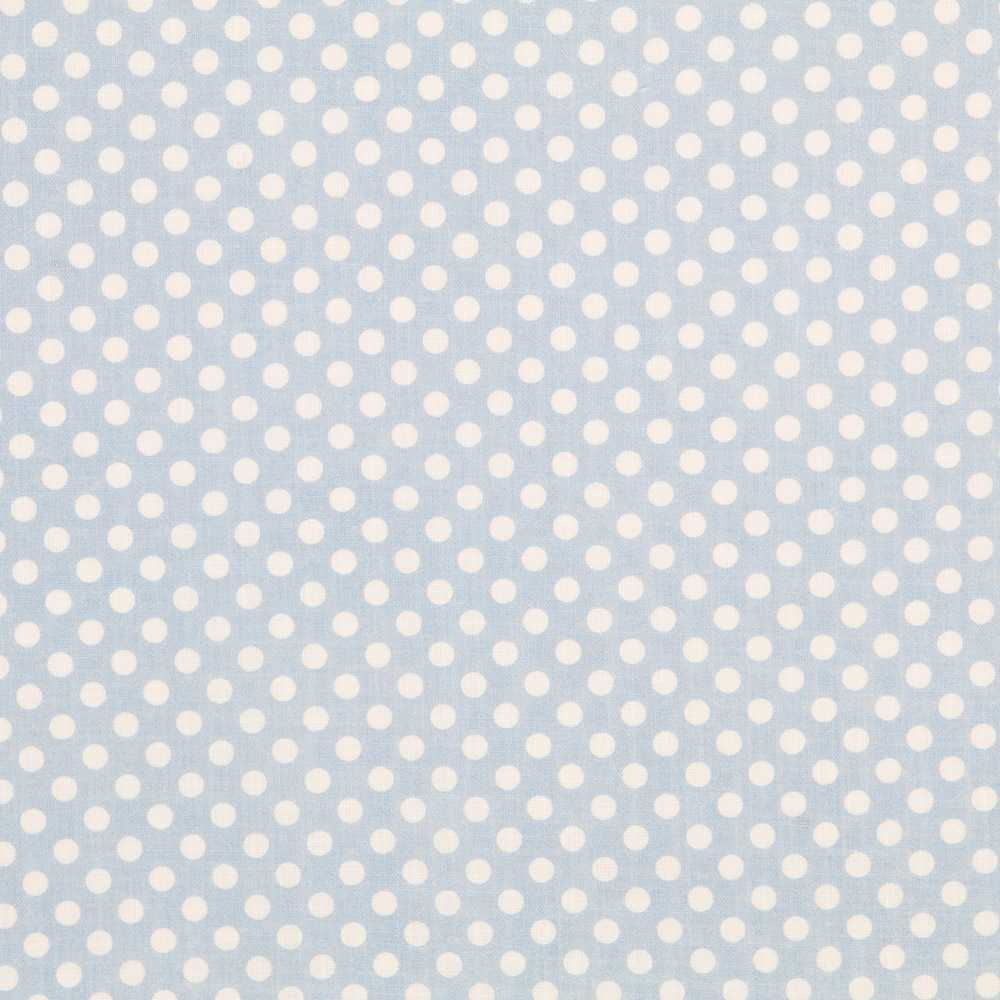 Rustikale Baumwolle Polka Dots Blau 5mm - Ribes y Casals