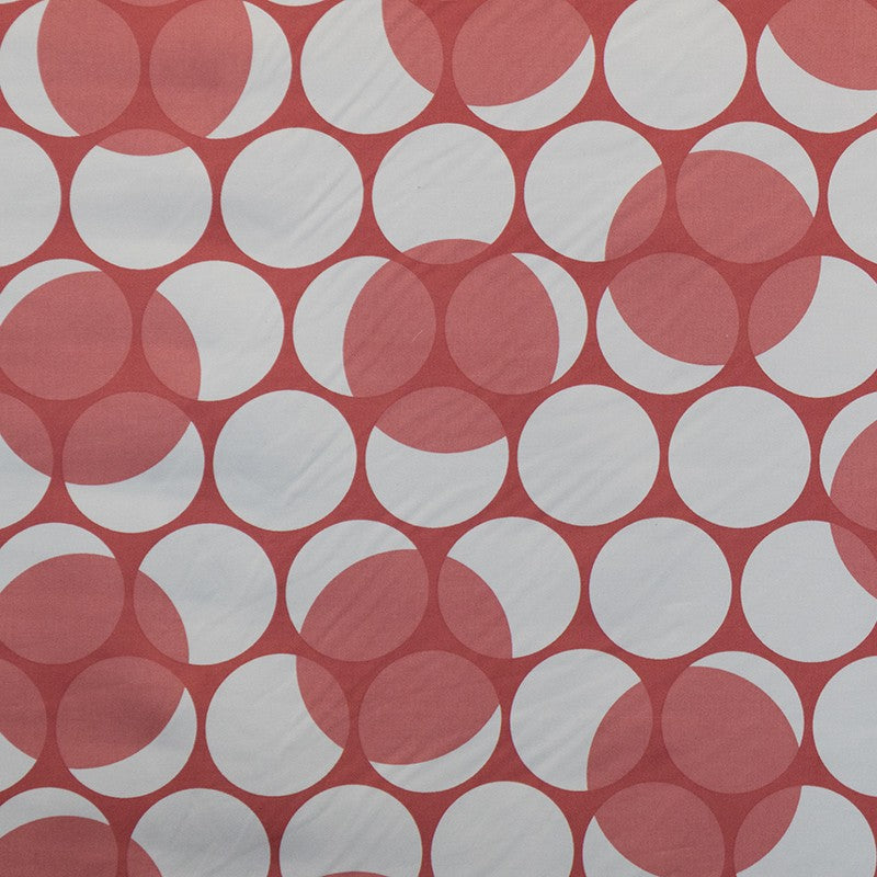 Baumwolle-Elasthan Polka Dot Koralle - Ribes y Casals