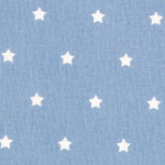 Baumwolle Sterne Weiß Blau 1cm - Ribes y Casals
