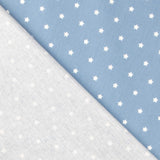 Baumwolle Sterne Weiß Blau 1cm - Ribes y Casals