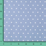 Baumwolle Sterne Weiß Blau 1cm - Ribes y Casals