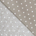 Baumwolle Sterne Weiß Beige 1cm - Ribes y Casals