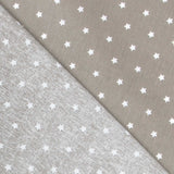 Baumwolle Sterne Weiß Beige 1cm - Ribes y Casals