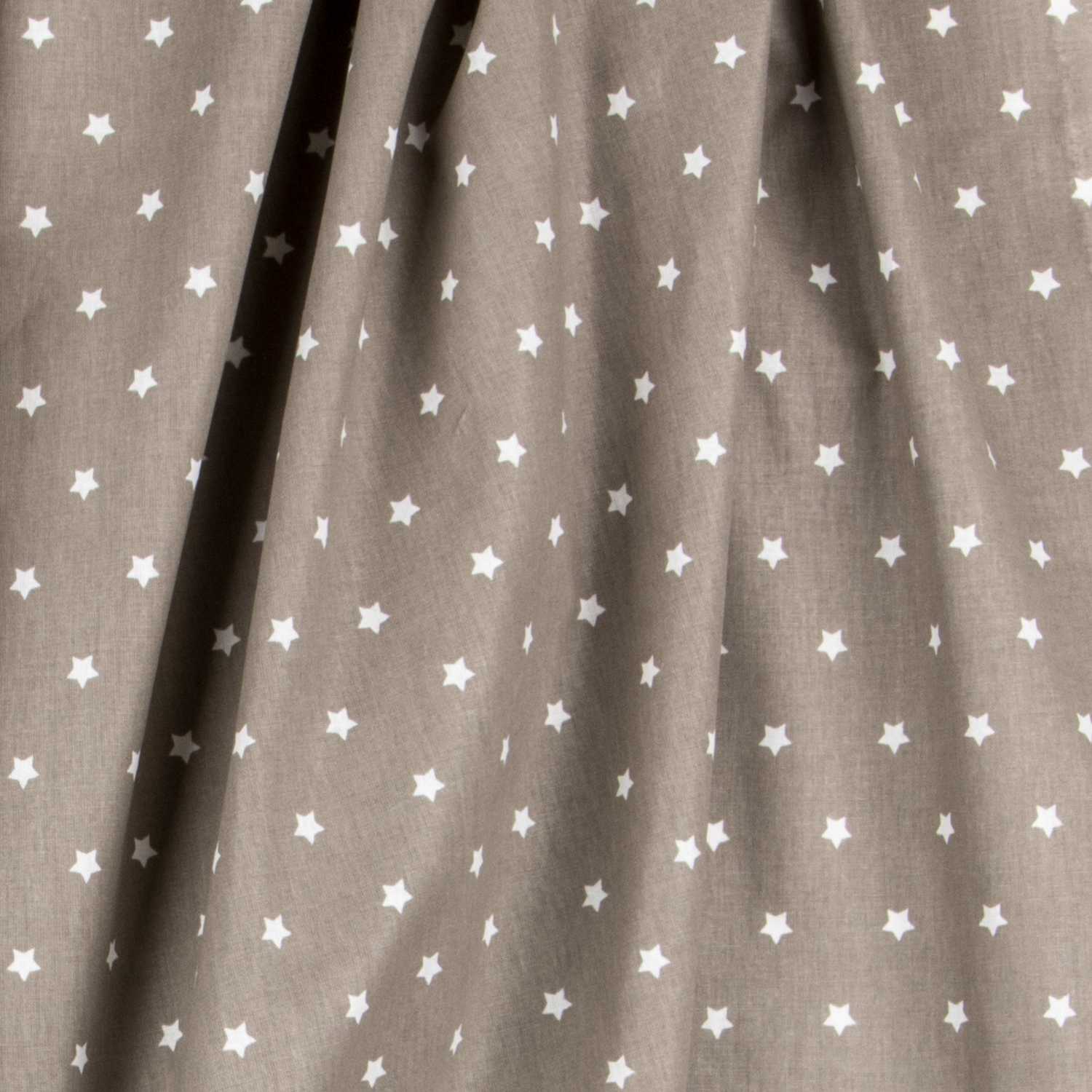 Baumwolle Sterne Weiß Beige 1cm - Ribes y Casals