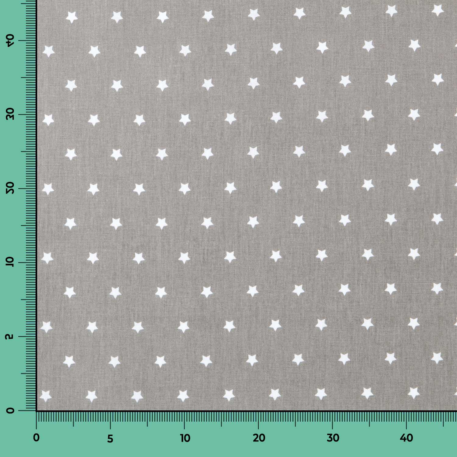 Baumwolle Sterne Weiß Beige 1cm - Ribes y Casals