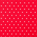 Baumwolle Sterne Weiß Rot 1cm - Ribes y Casals