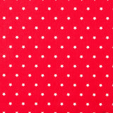 Baumwolle Sterne Weiß Rot 1cm - Ribes y Casals