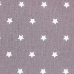 Baumwolle Sterne Weiß Taupe 1cm - Ribes y Casals