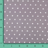 Baumwolle Sterne Weiß Taupe 1cm - Ribes y Casals