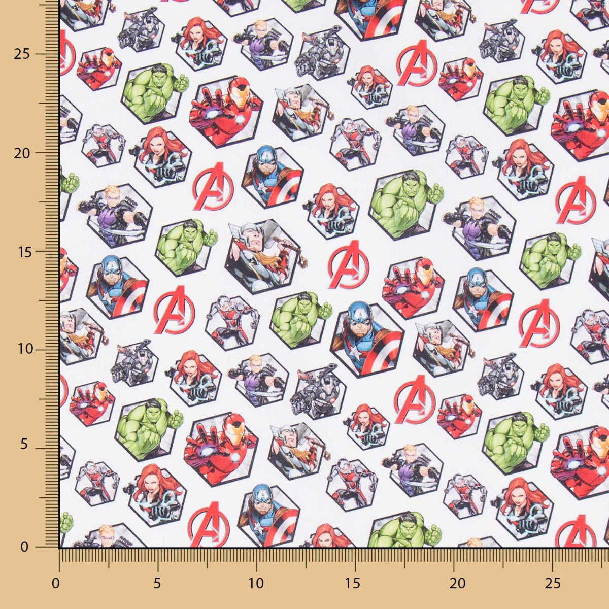 Avengers Sechsecke aus Baumwolle - Ribes y Casals
