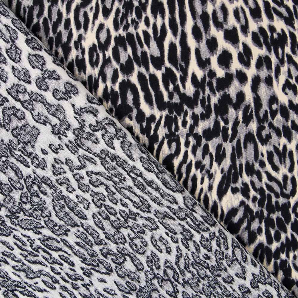 Baumwolle Leopard Grau - Ribes y Casals
