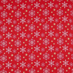 Weihnachten Baumwolle Baumwolle Goldene Sterne Rot - Ribes y Casals